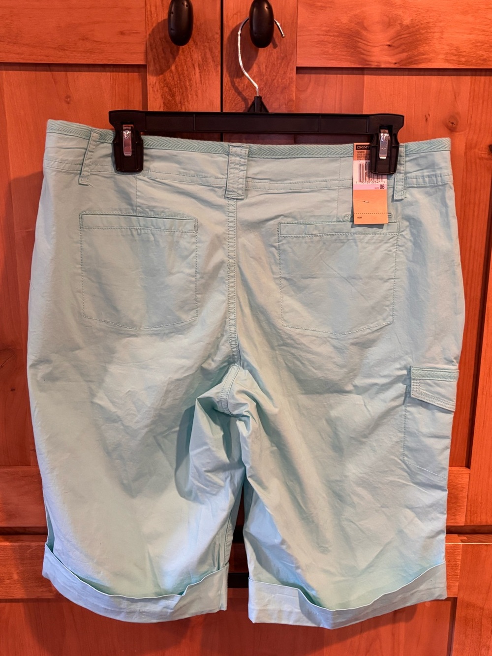 DKNYC Light Mint Green Mid-Length Women's Bermuda Shorts